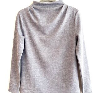 Ann Taylor shimmer Light Gray Long Sleeve Too